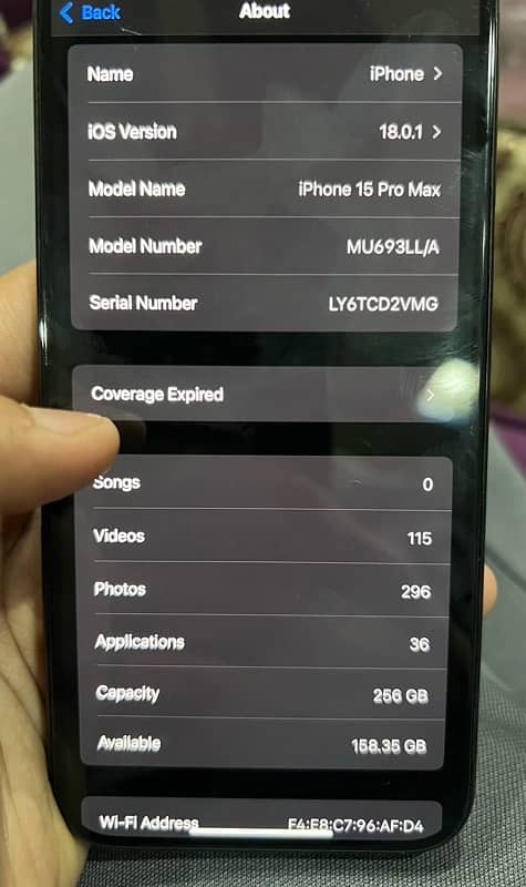 i phone 15 pro max jv 256 gb blue taitnum 100% health 15