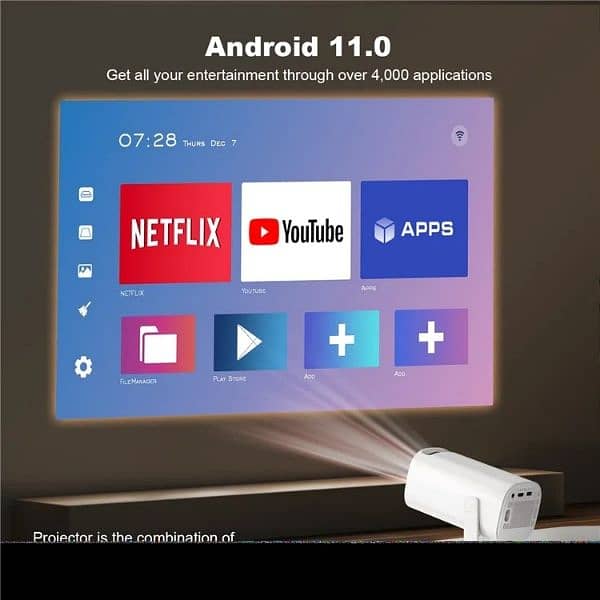 P30 MINI PORTABLE PROJECTOR ANDROID 11.0 3