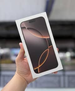 *IPHONE 16 PRO 256GB* (LLA OPEN BOX) DESERT TITANIUM . .