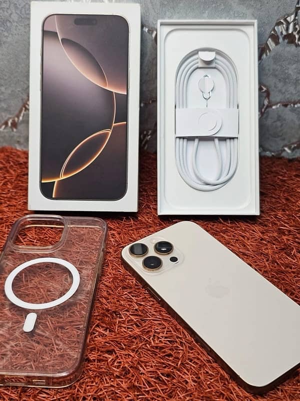 *IPHONE 16 PRO 256GB* (LLA OPEN BOX) DESERT TITANIUM . . 1