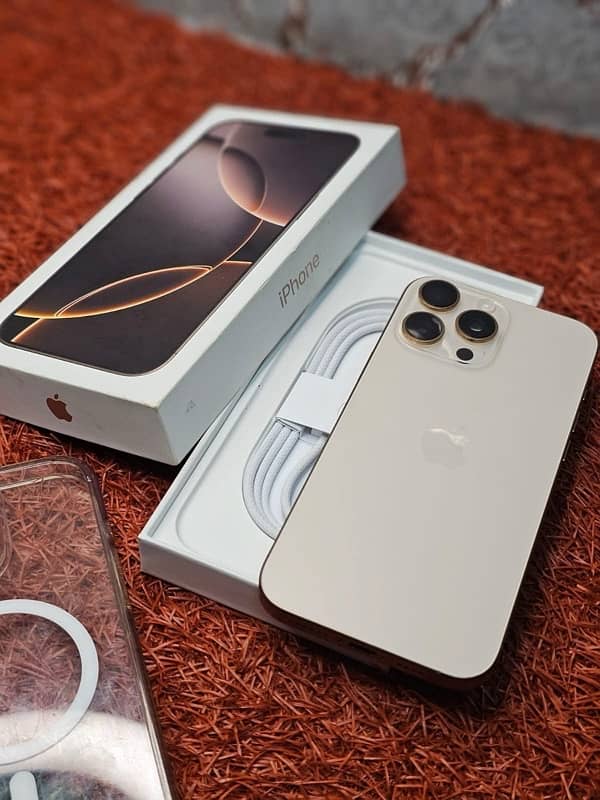 *IPHONE 16 PRO 256GB* (LLA OPEN BOX) DESERT TITANIUM . . 2