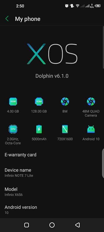 infinix note 7 lite 4/128 only exchange 8