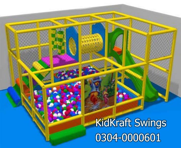 Indoor Swing, Slides, Kids rides, Soft play area, kids play set, toys 4