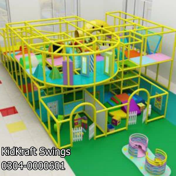 Indoor Swing, Slides, Kids rides, Soft play area, kids play set, toys 12