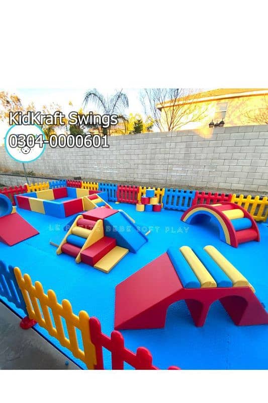 Indoor Swing, Slides, Kids rides, Soft play area, kids play set, toys 13