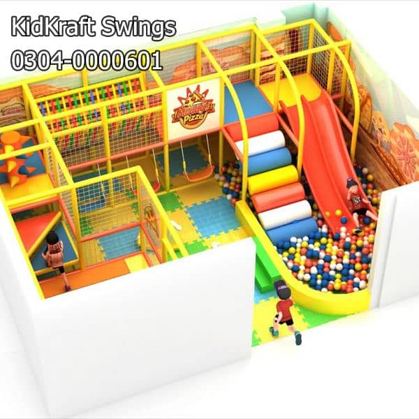 Indoor Swing, Slides, Kids rides, Soft play area, kids play set, toys 14