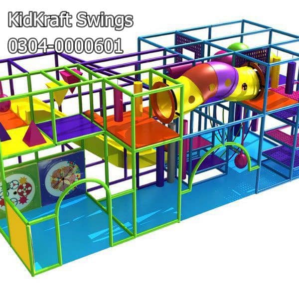 Indoor Swing, Slides, Kids rides, Soft play area, kids play set, toys 15