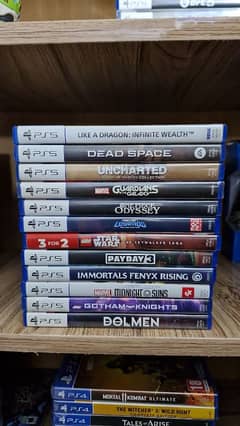 PS4 amd PS5 used games for sell purchase ya kiraye par