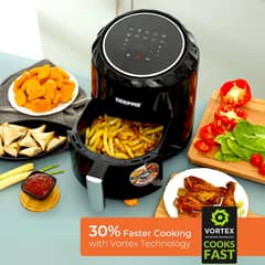 Geepas 3.5L Digital Air Fryer Touch Screen 1400W - Imported from UK