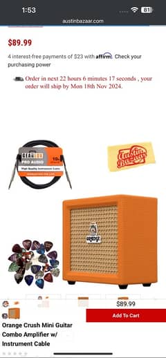 Orange brand Guitar Amp