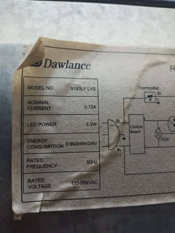 Dawlance fridge 9193 6