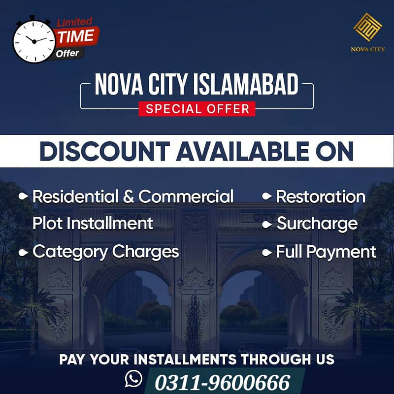 5 Marla plot for sale in nova city islamabad 1