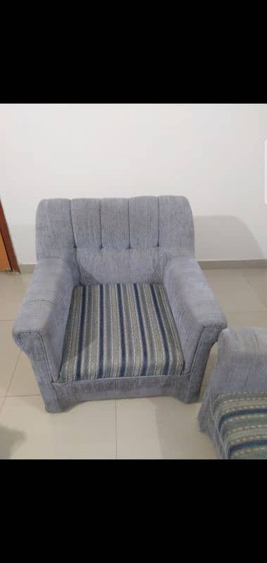 six seater in light blue in color 1