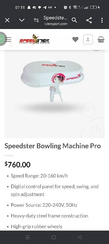 Bowling machine from speedster 1