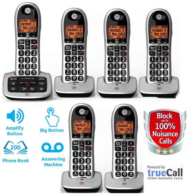 Panasonic, BT, SIEMENS All Cordless Phone Plus intercom 6