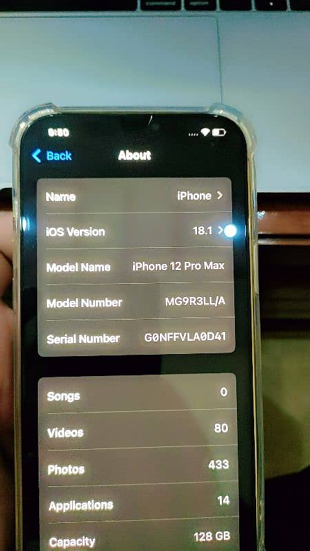 Iphone 12 pro max golg 10/10 1