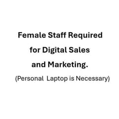 Female Staff Required.