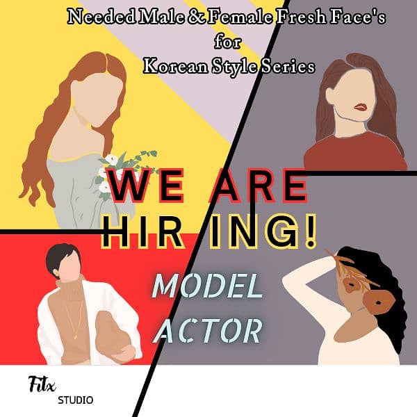 We're Hiring Female male medel and Talented people 0