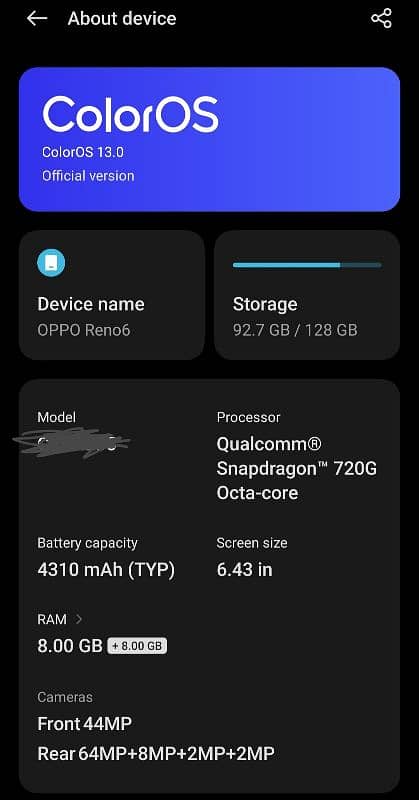 OPPO Reno 6 8/128 5