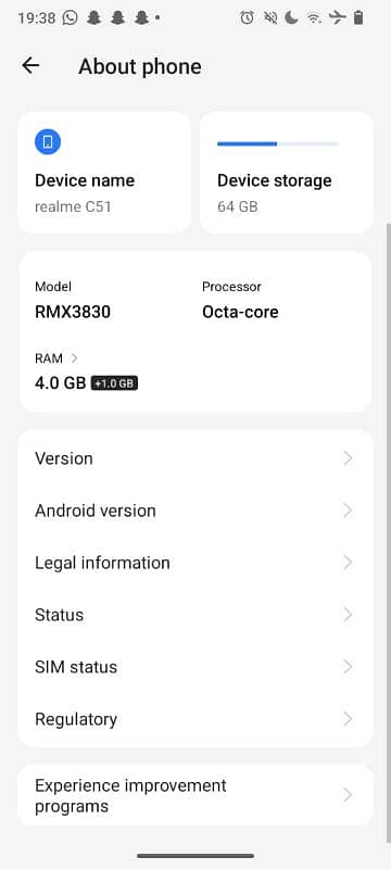 realme ui all okay condition 10/10 8