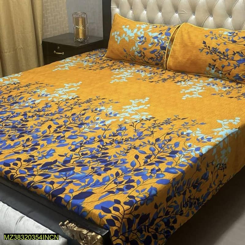 3 PCS Double Bedsheets (FREE DELIVERY ALL OVER THE PAKISTAN) 1