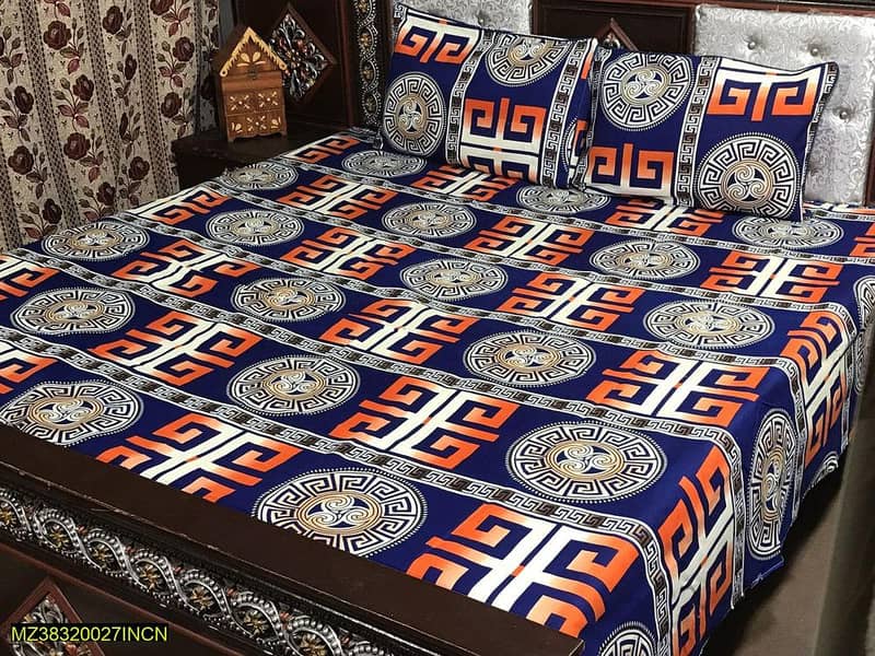 3 PCS Double Bedsheets (FREE DELIVERY ALL OVER THE PAKISTAN) 4