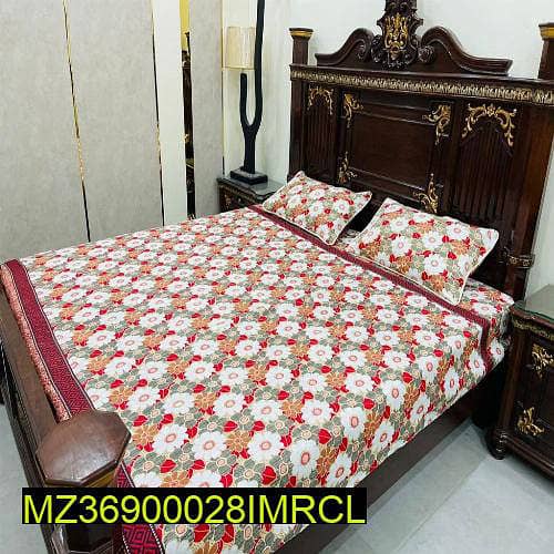 3 PCS Double Bedsheets (FREE DELIVERY ALL OVER THE PAKISTAN) 5