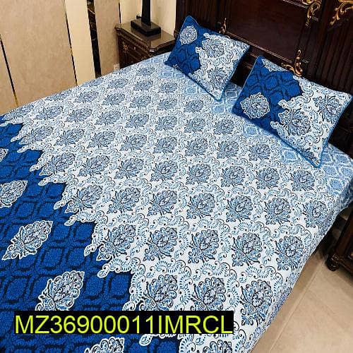 3 PCS Double Bedsheets (FREE DELIVERY ALL OVER THE PAKISTAN) 8