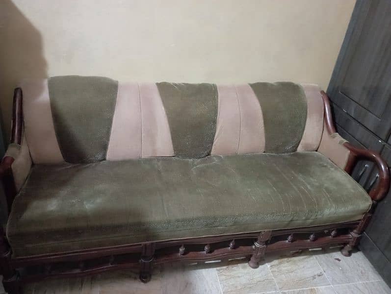 pure wooden 5 seater sofa 5