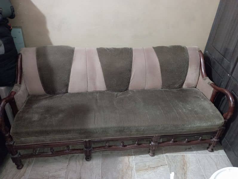 pure wooden 5 seater sofa 4