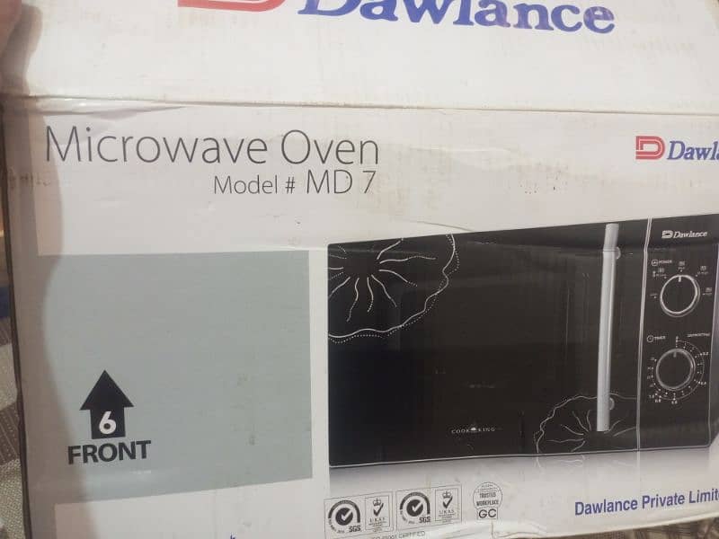 new Microwave oven model MD 7 6