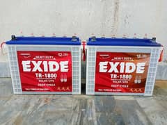 EXIDE TR-1800 TALL TUBULAR HEAVY DUTY BATTERY  | DEEP CYCLE