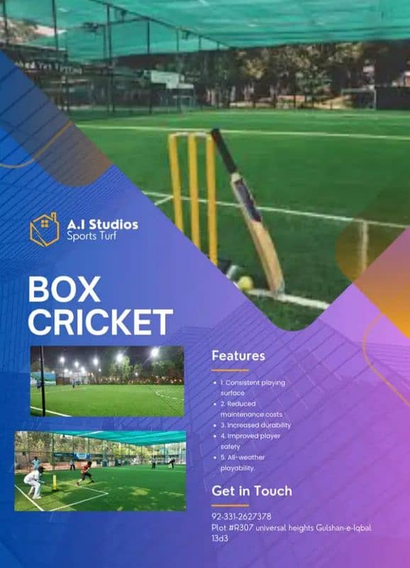 Sports Turf For Indoor Futsal Ground & Box Cricket 0