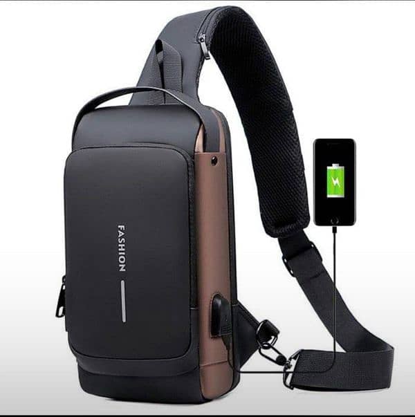 *Anti-theft Cross Body Bag with USB Charging Port* 2