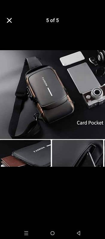 *Anti-theft Cross Body Bag with USB Charging Port* 4