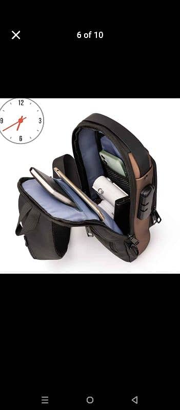 *Anti-theft Cross Body Bag with USB Charging Port* 5