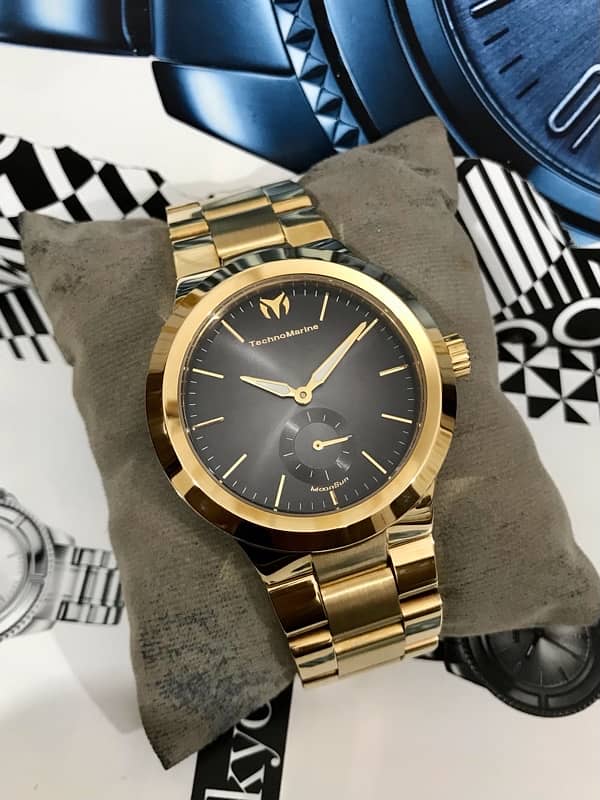 TechnoMarine-GOLD-SWISS MADE-NEW WATCH-RADO-OMEGA-ROLEX-TAG-TISSOT 1