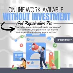 online Work available without investment