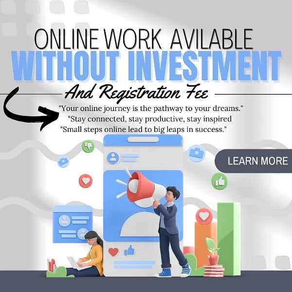 online Work available without investment 0