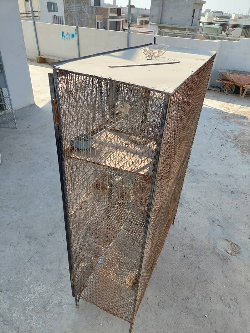 12 portions cage with safety welded iron jali door 3