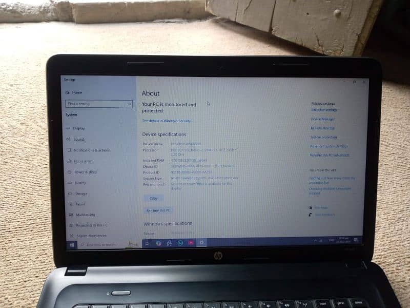 hp laptop core i3 2nd genration 4gb 500gb 4