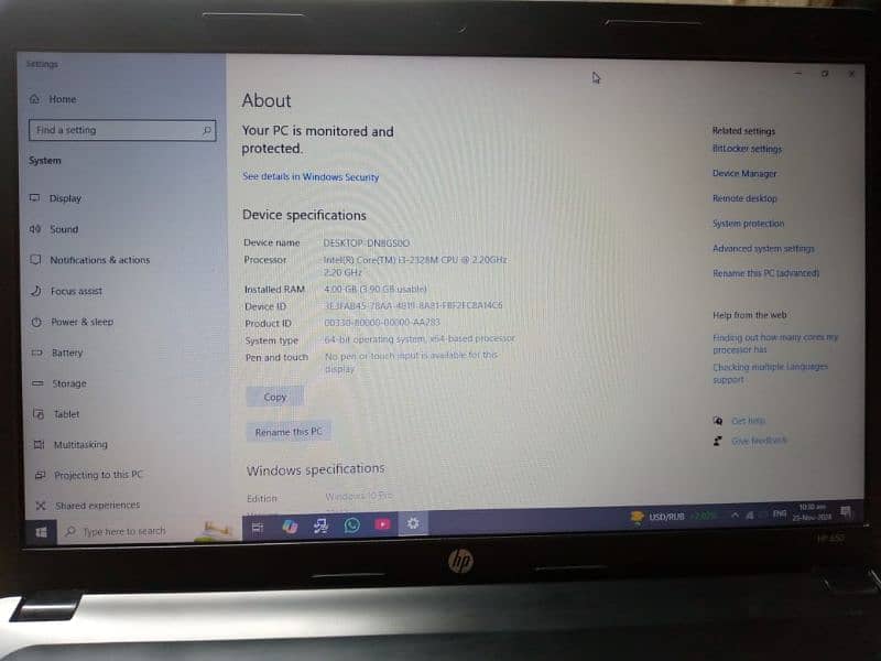 hp laptop core i3 2nd genration 4gb 500gb 5