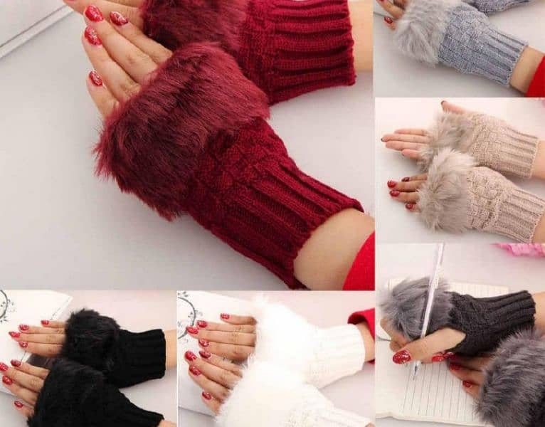 Women's Fur Gloves 3