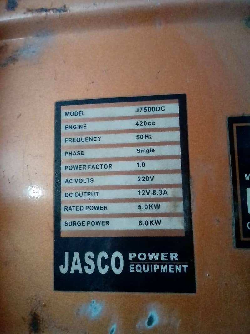 Jasco Generator for sale 2