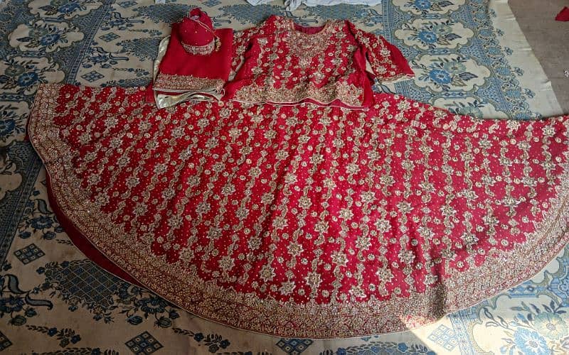 Bridal lehnga | Wedding dress | Barat dress | bridal lehnga for sale* 2