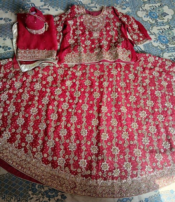 Bridal lehnga | Wedding dress | Barat dress | bridal lehnga for sale* 3