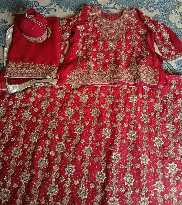 Bridal lehnga | Wedding dress | Barat dress | bridal lehnga for sale* 4