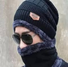 Men's Winter Cap with beanie neck