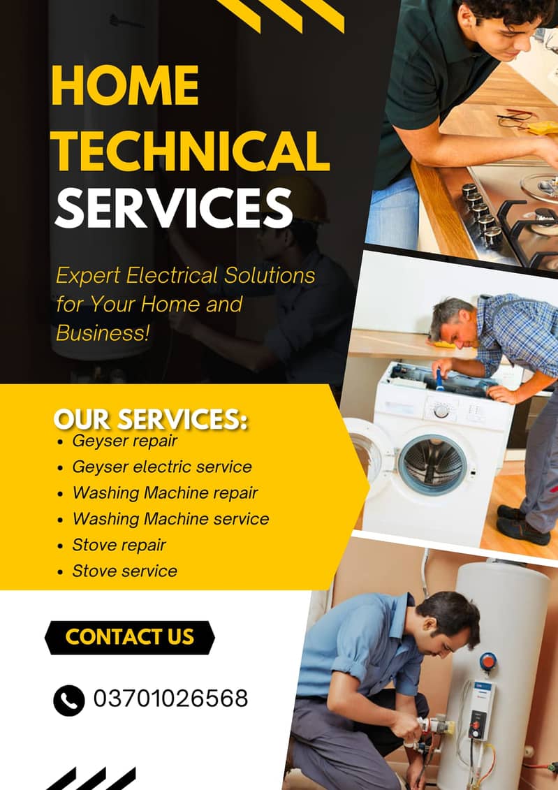 Ac Services in Karachi, Geyser Services, Electrician Services 3