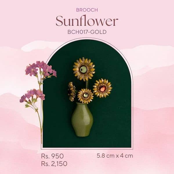 sun flower brooch 0